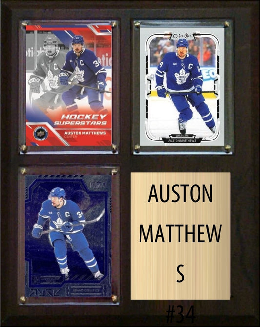 Auston Matthews 8x10 Hockey Card Plaque