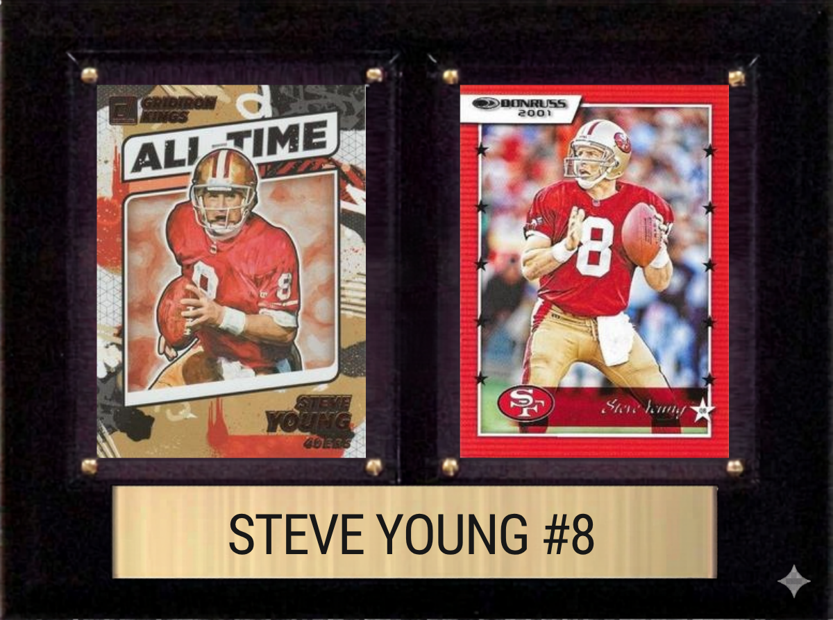 Steve Young 6x8 plaque