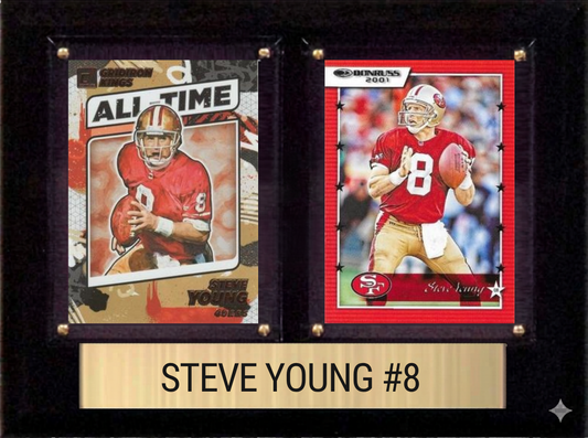 Steve Young 6x8 plaque