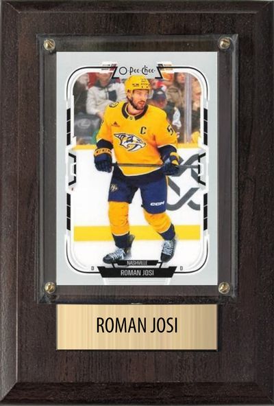 Roman Josi 4x6 plaque