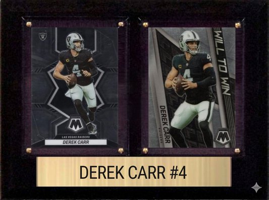 Derek Carr 6x8 plaque