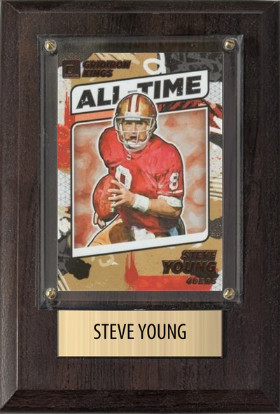 Steve Young 4x6 plaque