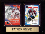 Patrick Roy Montreal Canadiens HOF Fan Gift Plaque 6x8 2 Cards Upper Deck Parkhurst O-Pee-Chee Topps 2024 2025 2026