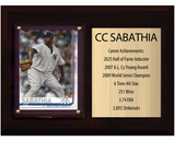 CC Sabathia New York Yankees Hall of Fame Stats Plaque 6x8 1 Card 2025 Inductee