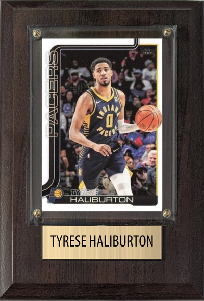 Tyrese Haliburton 4x6 plaque