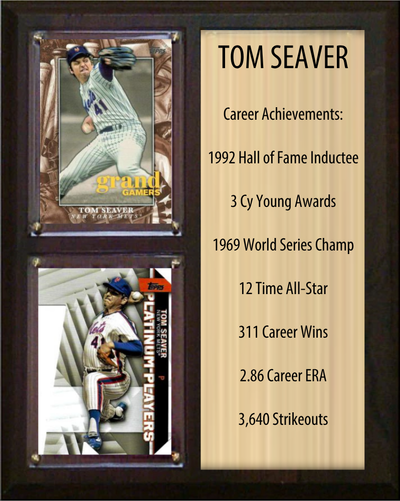 Tom Seaver New York Mets 8x10 HOF stats plaque