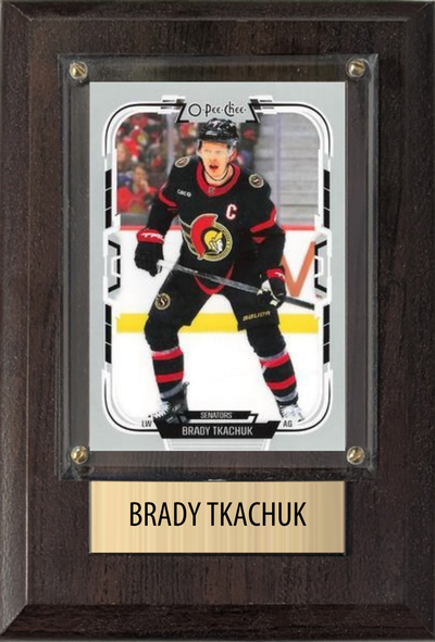 Brady Tkachuk 4x6 plaque