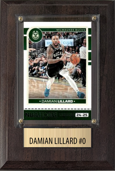 Damian Lillard #0 4x6 plaque
