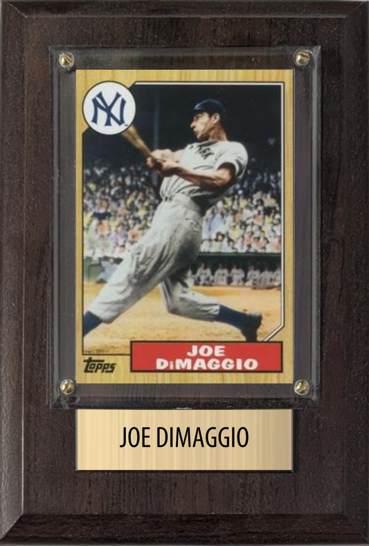 Joe DiMaggio 4x6 plaque