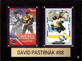 David Pastrnak Boston Bruins Fan Gift Plaque 6x8 2 Cards Upper Deck, Parkhurst, O-Pee-Chee, Topps 2024 2025 2026