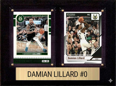Damian Lillard 6x8 plaque