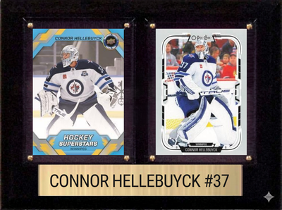 Connor Hellebuyck 6x8 plaque