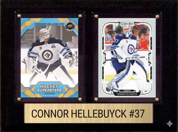 Connor Hellebuyck 6x8 plaque