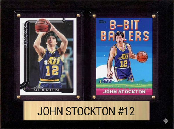 John Stockton 6x8 plaque