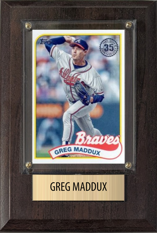 Greg Maddux 4x6 plaque