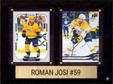 Roman Josi Nashville Predators Fan Gift Plaque 6x8 2 Cards Upper Deck 2024 2025 2026