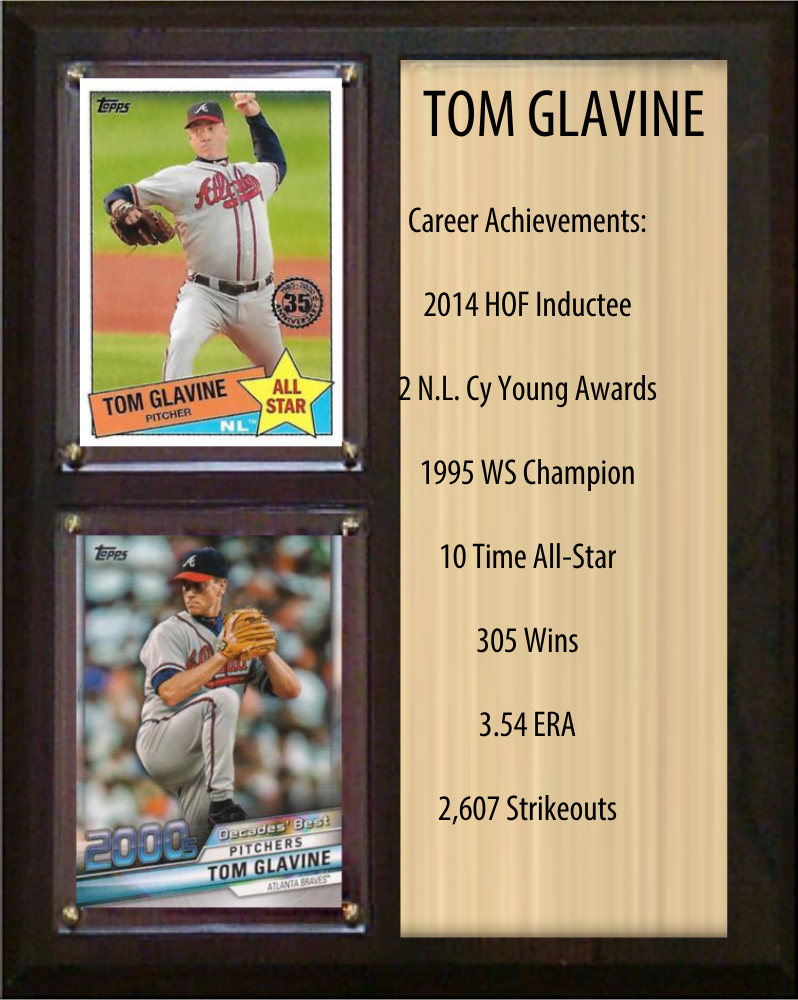 Tom Glavine Atlanta Braves HOF Plaque 8x10