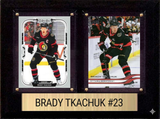 Brady Tkachuk Ottawa Senators Fan Gift Plaque 6x8 2 Cards Upper Deck 2024 2025 2026