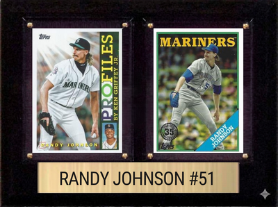 Randy Johnson 6x8 plaque