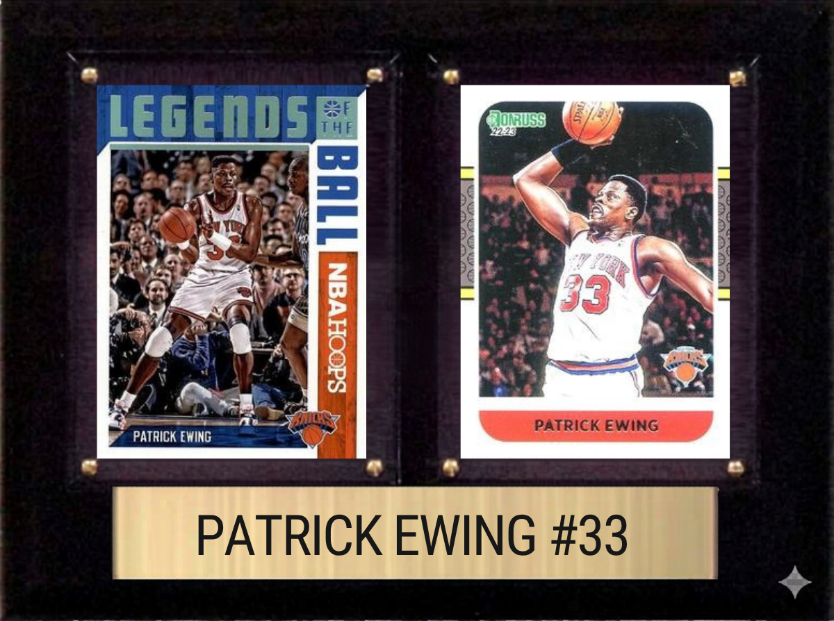 Patrick Ewing New York Knicks 6x8 plaque