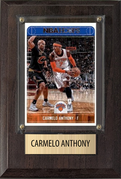 Carmelo Anthony 4x6 plaque