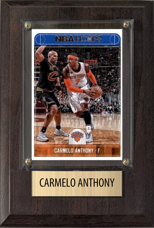 Carmelo Anthony 4x6 plaque
