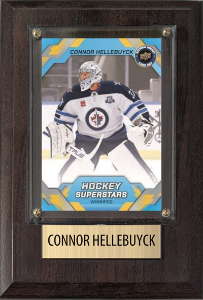 Connor Hellebuyck 4x6 plaque