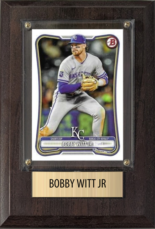 Bobby Witt Jr 4x6 plaque