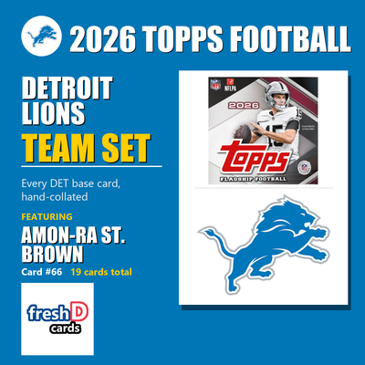Detroit Lions 2026 Topps Football team set