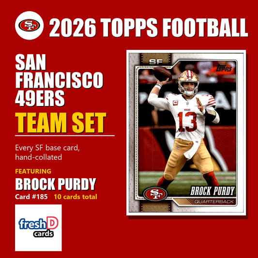 San Francisco 49ers 2026 Topps Football team set