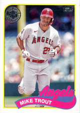 2024 Topps Series 1 1989 Topps Baseball Mike Trout #89B-70