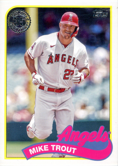 2024 Topps Series 1 1989 Topps Baseball Mike Trout #89B-70