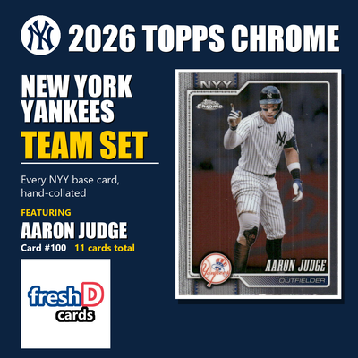 New York Yankees 2026 Topps Chrome team set