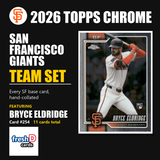 2026 Topps Chrome Baseball Team Set 11 Cards San Francisco Giants Eldridge Adames