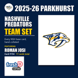 Nashville Predators - Roman Josi & Filip Forsberg - 2025-26 Parkhurst Hockey (11-Card Team Set)