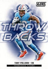 2025 Score Throwbacks Tony Pollard #14