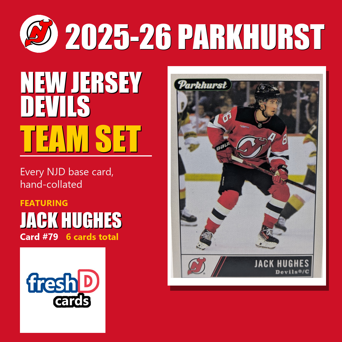 New Jersey Devils 2025-26 Parkhurst team set