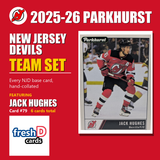 New Jersey Devils - Jack Hughes & Nico Hischier - 2025-26 Parkhurst Hockey (6-Card Team Set)