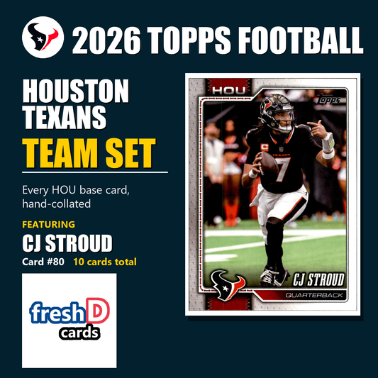 Houston Texans 2026 Topps Football team set