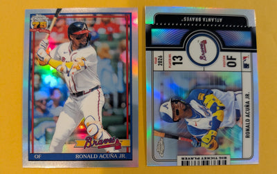 2026 Topps Chrome Ronald Acuña Jr. Insert Lot — Atlanta Braves (2 Cards)
