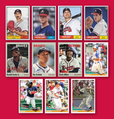 Atlanta Braves 2024 Topps Archives team set - all base cards