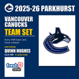Vancouver Canucks - Quinn Hughes & Elias Pettersson - 2025-26 Parkhurst Hockey (9-Card Team Set)