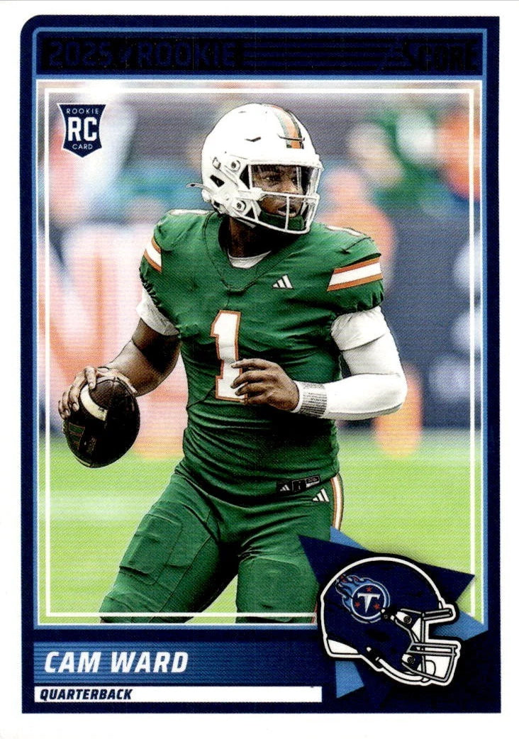 2025 SCORE NFL RC 13 Cam Ward - Tennessee Titans