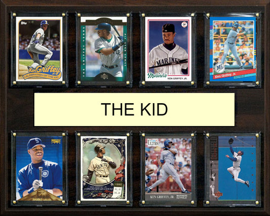 Ken Griffey Jr The Kid 8 Card Plaque Topps Bowman 2025 2024 Seattle Mariners