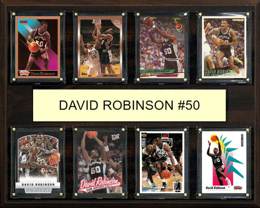 David Robinson 50 8 Card Plaque Donruss Hoops Fleer Topps 2023 2024 San Antonio Spurs