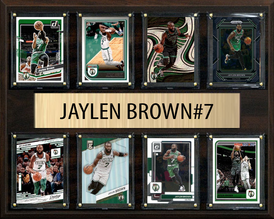 Jaylen Brown 8 Card Plaque Donruss Hoops Fleer Topps 2025 2024 Boston Celtics