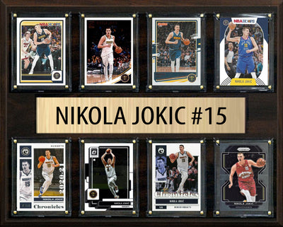 Nikola Jokic 8 Card Plaque Donruss Hoops Fleer Topps 2025 2024 Denver Nuggets