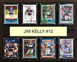 Jim Kelly 8 Card Plaque Donruss Fleer Topps 2023 2024 Buffalo Bills