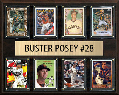 Buster Posey #28 plaque