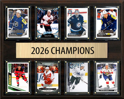 2026 Olympics TEAM USA Gold Medal Championship Plaque 12" x 15" Eight-Card Plaque Matthews Hughes Tkachuk